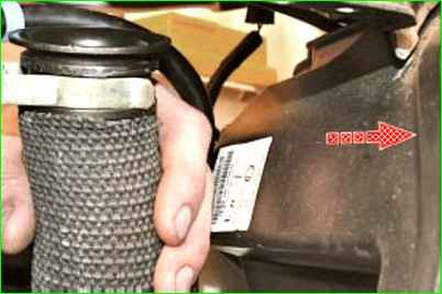 Снятие и установка корпуса воздушного фильтра