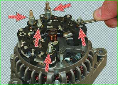 Ремонт генератора 5102.3771 Лада Приора