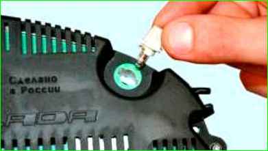 Замена ламп комбинации приборов