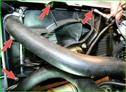 Снятие и установка электродвигателя вентилятора