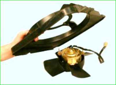 Снятие и установка электродвигателя вентилятора