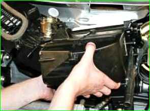 Снятие и установка отопителя