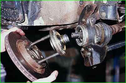 Замена подшипника передней ступицы