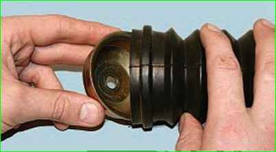 Установка амортизатора и пружины