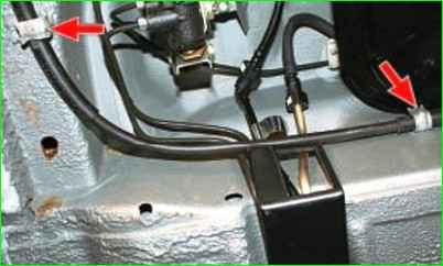 Замена троса привода стояночного тормоза