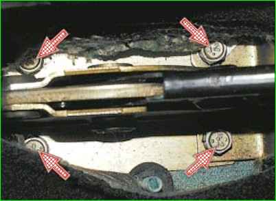 Ремонт рычага стояночного тормоза