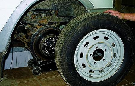 Регулировка подшипников ступиц колес автомобиля Соболь