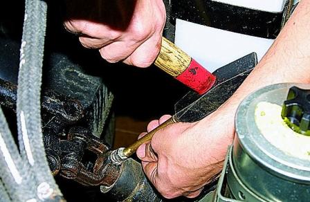 Снятие и разборка рулевой колонки автомобиля Соболь 