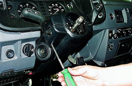 Снятие и разборка рулевой колонки автомобиля Соболь 