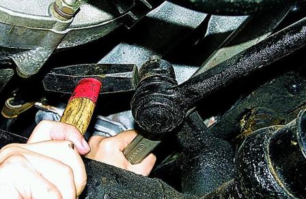 Замена рулевых тяг и их шарниров автомобиля Соболь