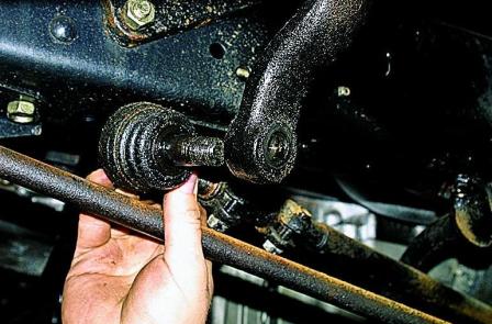 Замена рулевых тяг и их шарниров автомобиля Соболь