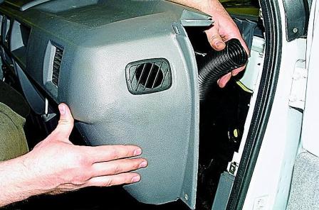 Снятие панели приборов автомобиля Соболь