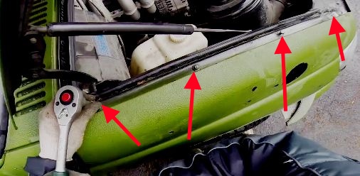 Снятие и установка переднего крыла УАЗ Патриот