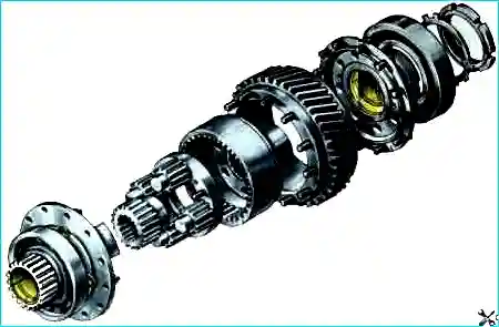 Сборка раздаточной коробки