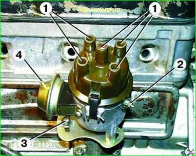 Снятие распределителя зажигания
