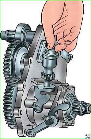 Desmontaje y caja de transferencia defectuosa