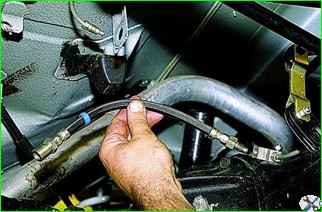 Removing the rear brake hose