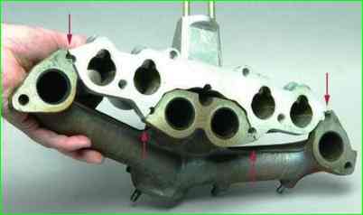 Замена прокладки впускной трубы и выпускного коллектора