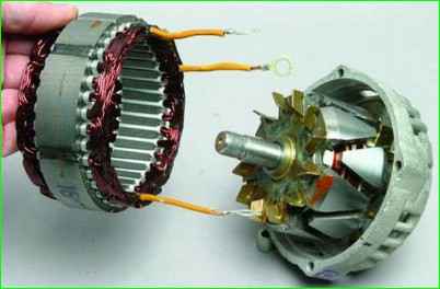 Снятие и разборка генератора