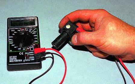 Замеряем сопротивление датчика