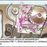 Як зняти та поставити водяний насос двигуна К7М